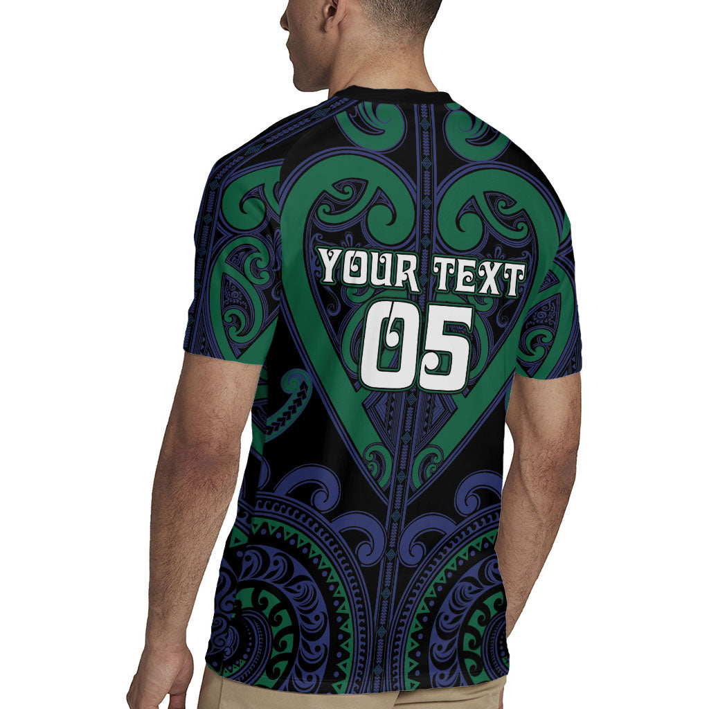 Custom Aotearoa Ngati Pikiao Rugby Jersey Maori Tribal Pattern
