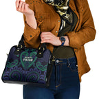 Aotearoa Ngati Pikiao Shoulder Handbag Maori Tribal Pattern