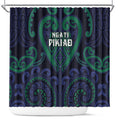 Aotearoa Ngati Pikiao Shower Curtain Maori Tribal Pattern