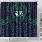 Aotearoa Ngati Pikiao Shower Curtain Maori Tribal Pattern