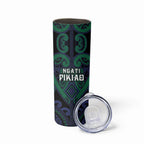 Custom Aotearoa Ngati Pikiao Skinny Tumbler Maori Tribal Pattern