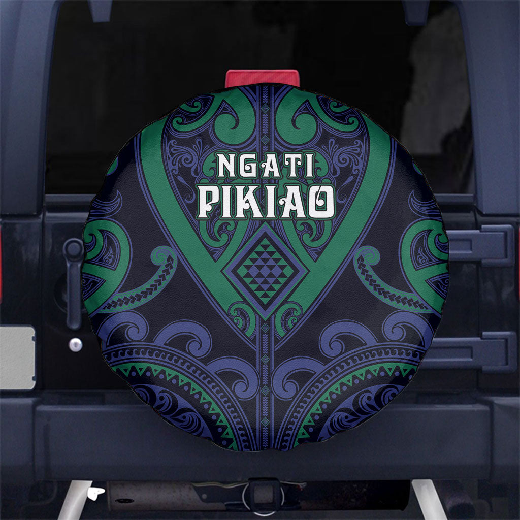 Aotearoa Ngati Pikiao Spare Tire Cover Maori Tribal Pattern