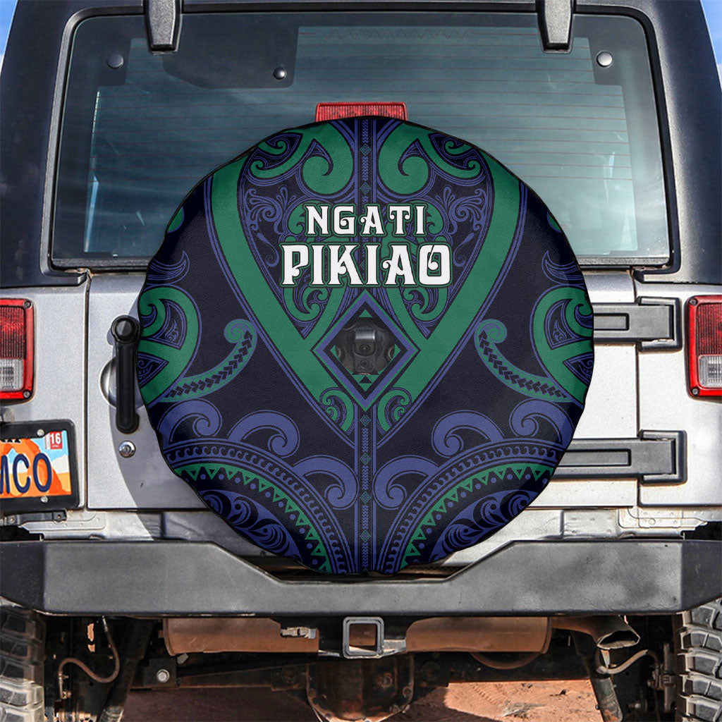 Aotearoa Ngati Pikiao Spare Tire Cover Maori Tribal Pattern