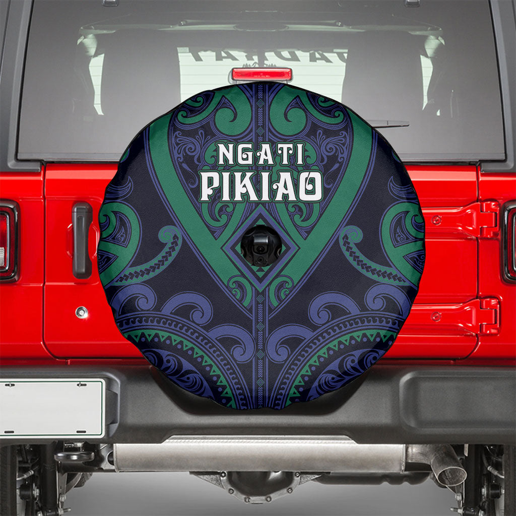 Aotearoa Ngati Pikiao Spare Tire Cover Maori Tribal Pattern