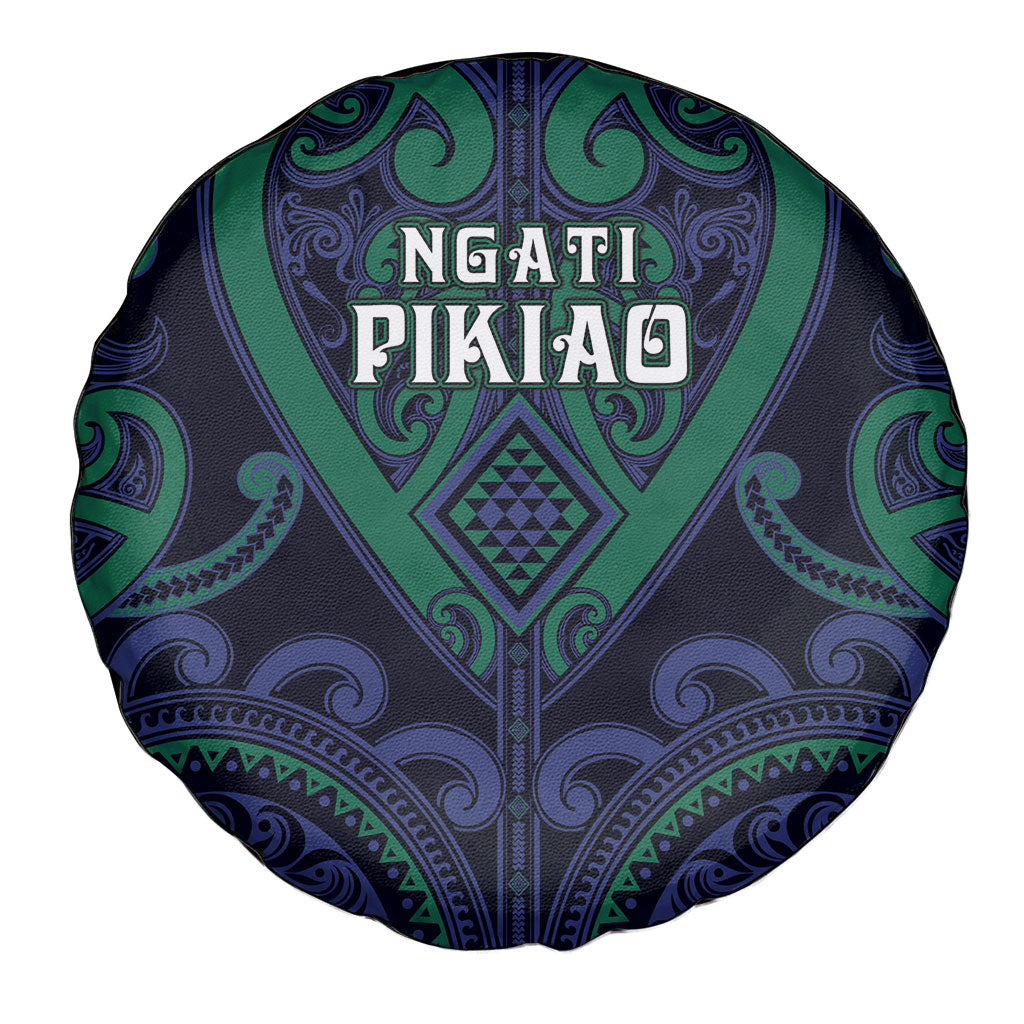 Aotearoa Ngati Pikiao Spare Tire Cover Maori Tribal Pattern
