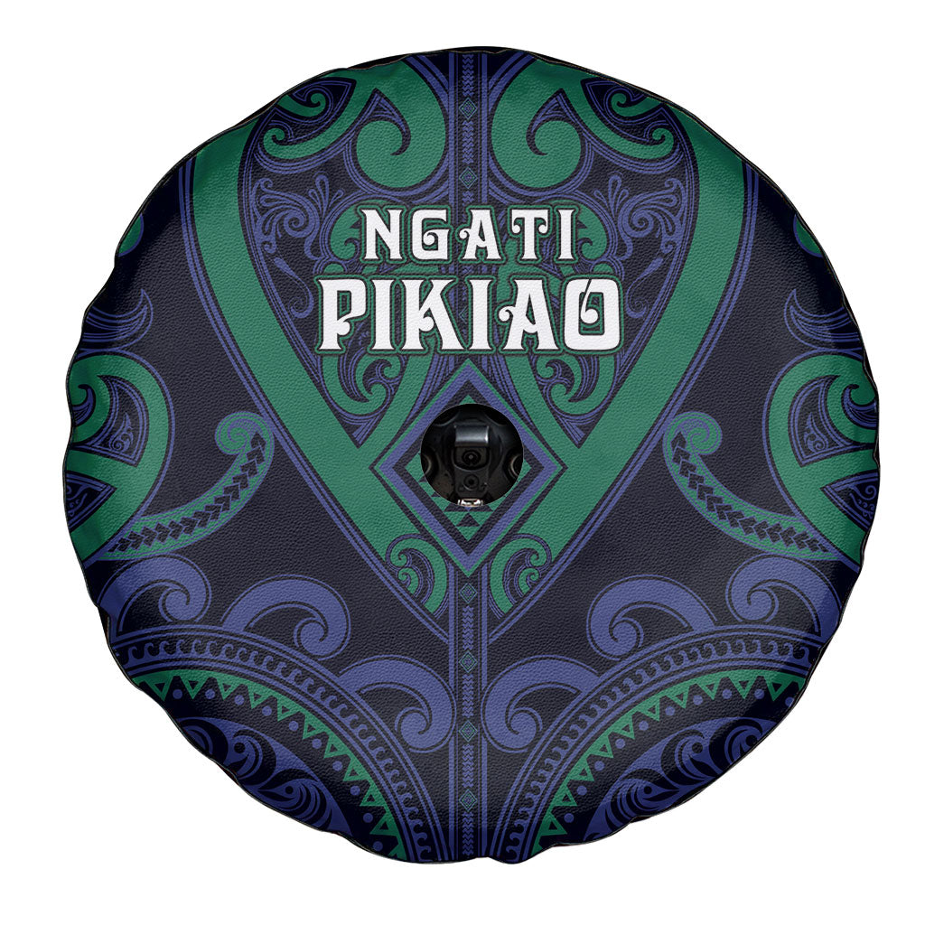 Aotearoa Ngati Pikiao Spare Tire Cover Maori Tribal Pattern