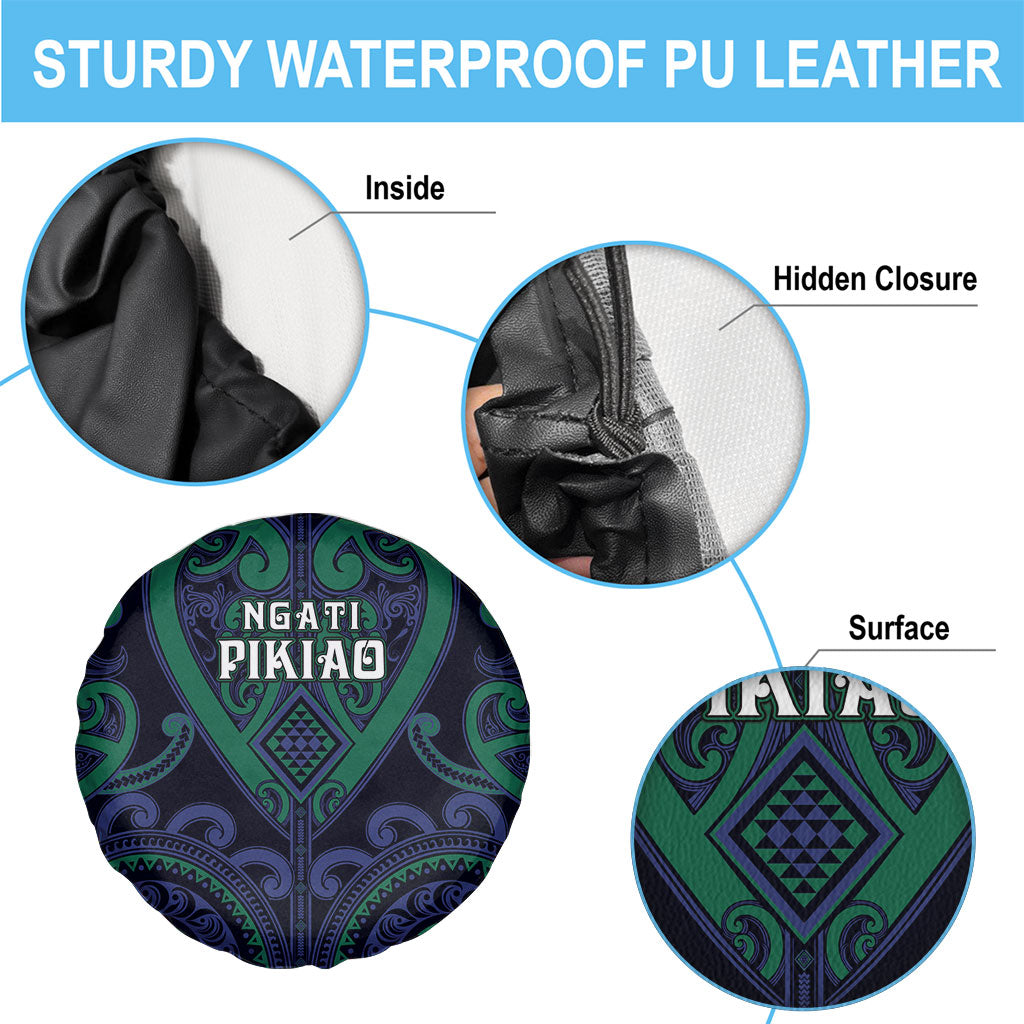 Aotearoa Ngati Pikiao Spare Tire Cover Maori Tribal Pattern