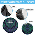 Aotearoa Ngati Pikiao Spare Tire Cover Maori Tribal Pattern