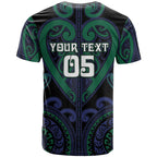 Custom Aotearoa Ngati Pikiao T Shirt Maori Tribal Pattern