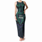 Custom Aotearoa Ngati Pikiao Tank Maxi Dress Maori Tribal Pattern