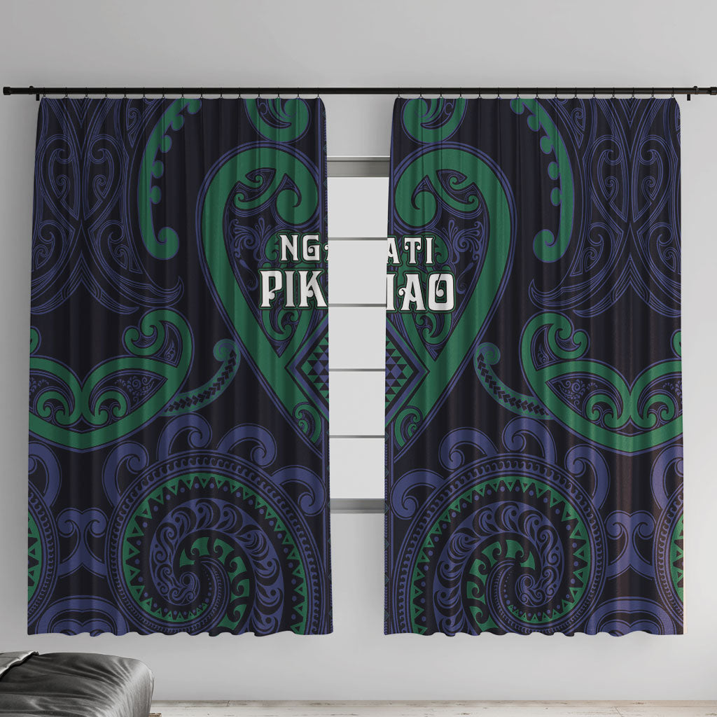 Aotearoa Ngati Pikiao Window Curtain Maori Tribal Pattern