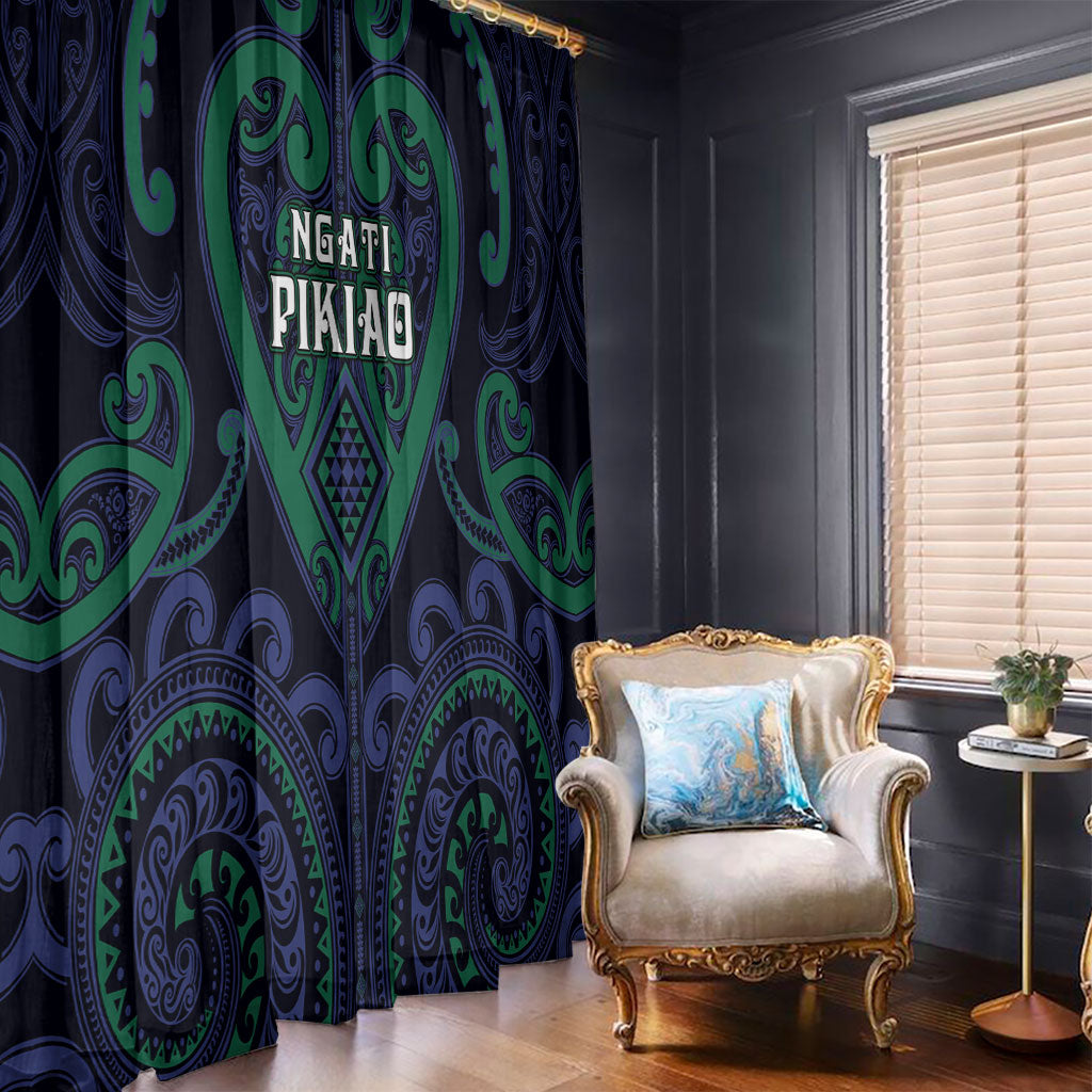 Aotearoa Ngati Pikiao Window Curtain Maori Tribal Pattern
