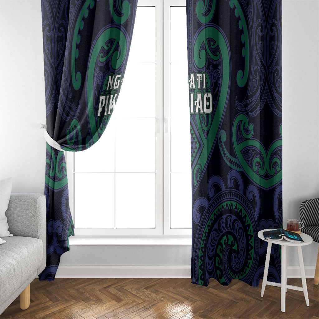 Aotearoa Ngati Pikiao Window Curtain Maori Tribal Pattern