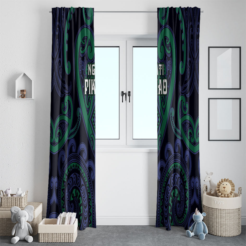Aotearoa Ngati Pikiao Window Curtain Maori Tribal Pattern