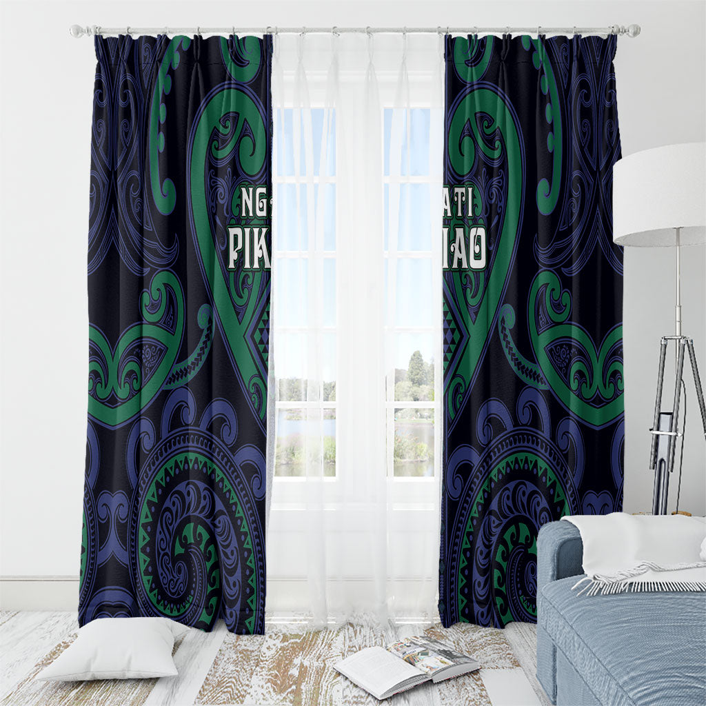 Aotearoa Ngati Pikiao Window Curtain Maori Tribal Pattern