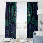 Aotearoa Ngati Pikiao Window Curtain Maori Tribal Pattern