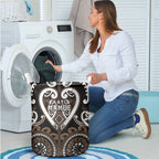 Aotearoa Kati Mamoe Laundry Basket Maori Tribal Pattern