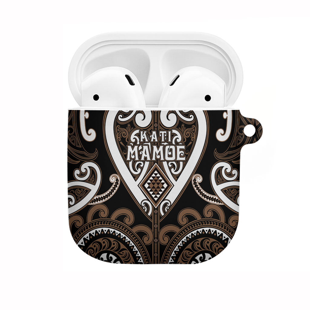 Aotearoa Kati Mamoe AirPods Case Maori Tribal Pattern