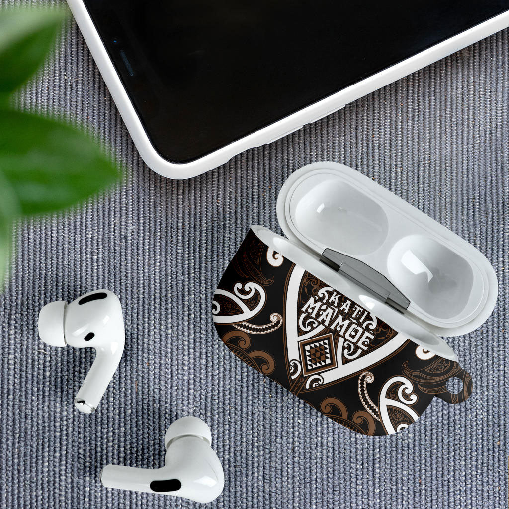 Aotearoa Kati Mamoe AirPods Case Maori Tribal Pattern
