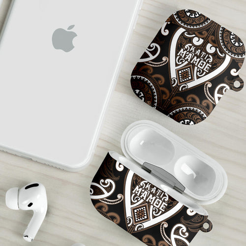 Aotearoa Kati Mamoe AirPods Case Maori Tribal Pattern