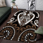 Aotearoa Kati Mamoe Area Rug Maori Tribal Pattern