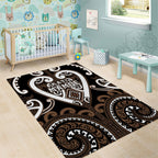 Aotearoa Kati Mamoe Area Rug Maori Tribal Pattern