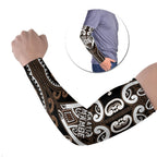 Custom Aotearoa Kati Mamoe Arm Sleeves Maori Tribal Pattern
