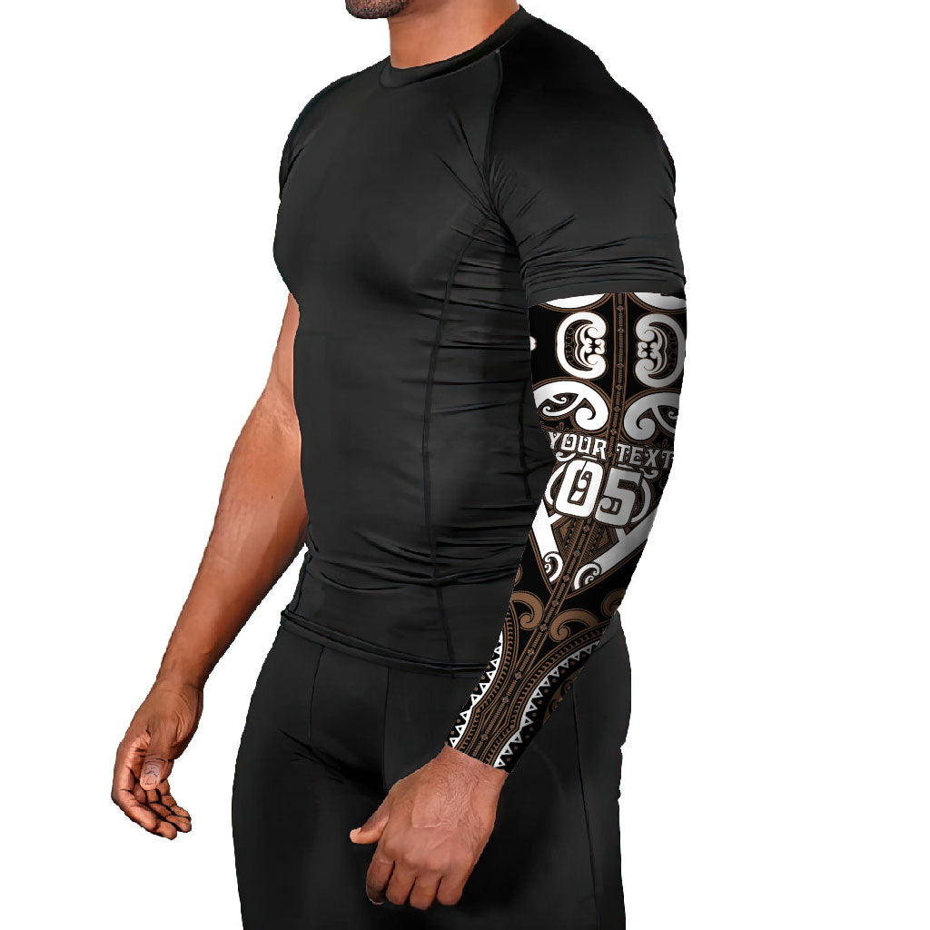 Custom Aotearoa Kati Mamoe Arm Sleeves Maori Tribal Pattern