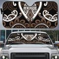 Aotearoa Kati Mamoe Auto Sun Shade Maori Tribal Pattern
