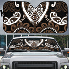Aotearoa Kati Mamoe Auto Sun Shade Maori Tribal Pattern