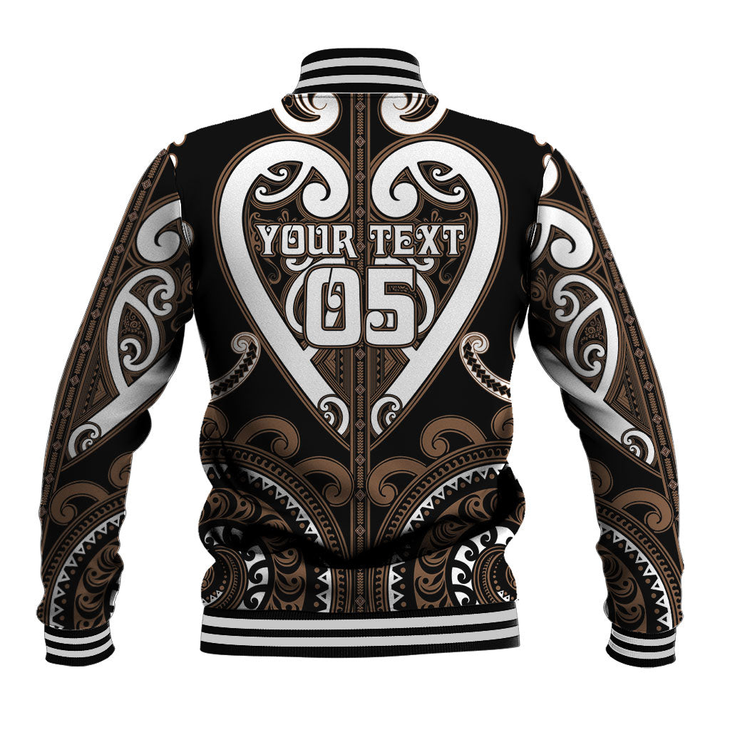 Custom Aotearoa Kati Mamoe Baseball Jacket Maori Tribal Pattern