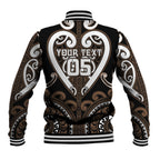 Custom Aotearoa Kati Mamoe Baseball Jacket Maori Tribal Pattern