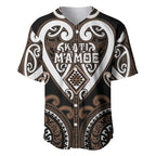 Custom Aotearoa Kati Mamoe Baseball Jersey Maori Tribal Pattern
