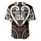 Custom Aotearoa Kati Mamoe Baseball Jersey Maori Tribal Pattern