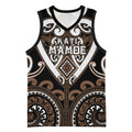 Custom Aotearoa Kati Mamoe Basketball Jersey Maori Tribal Pattern