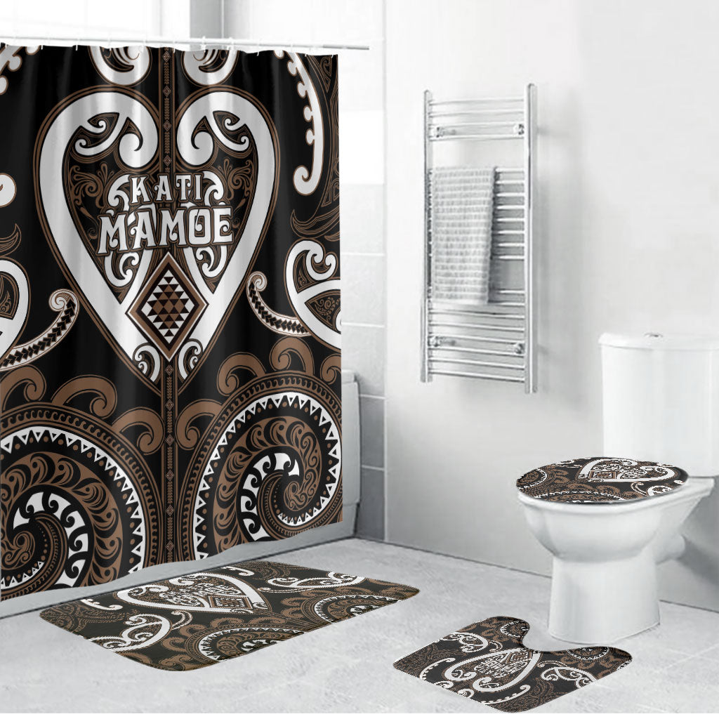 Aotearoa Kati Mamoe Bathroom Set Maori Tribal Pattern
