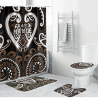 Aotearoa Kati Mamoe Bathroom Set Maori Tribal Pattern
