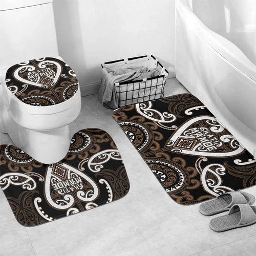 Aotearoa Kati Mamoe Bathroom Set Maori Tribal Pattern