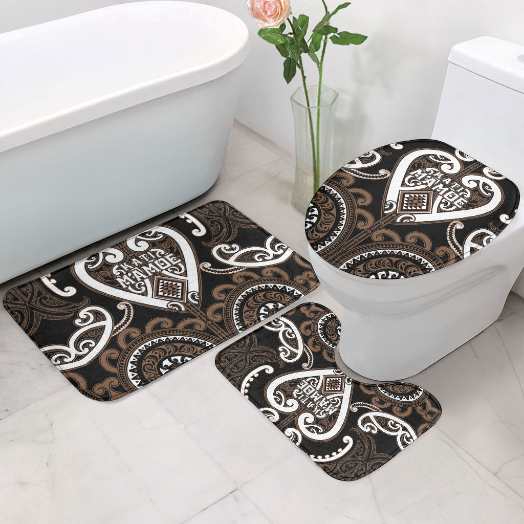 Aotearoa Kati Mamoe Bathroom Set Maori Tribal Pattern