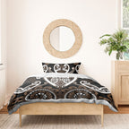 Aotearoa Kati Mamoe Bedding Set Maori Tribal Pattern