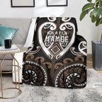 Aotearoa Kati Mamoe Blanket Maori Tribal Pattern