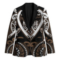 Custom Aotearoa Kati Mamoe Blazer Maori Tribal Pattern