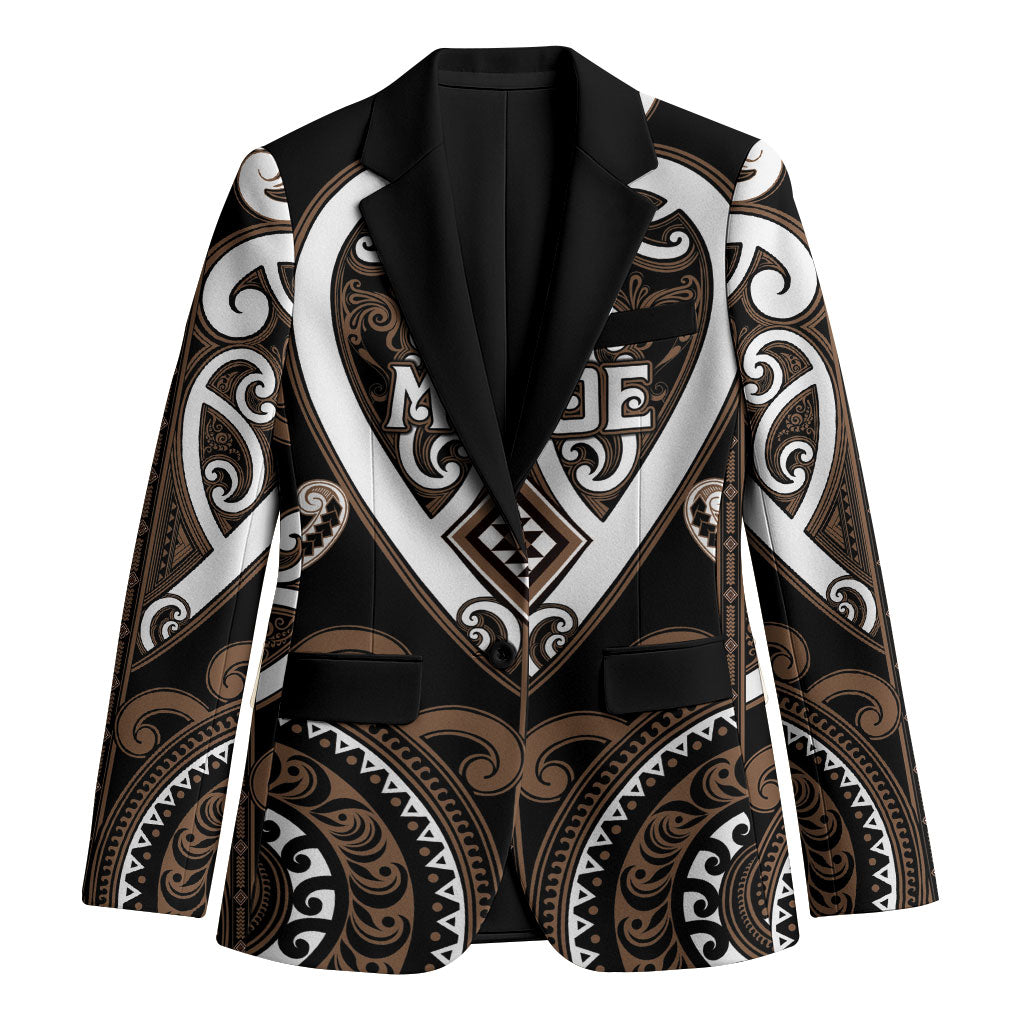 Custom Aotearoa Kati Mamoe Blazer Maori Tribal Pattern