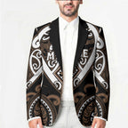 Custom Aotearoa Kati Mamoe Blazer Maori Tribal Pattern