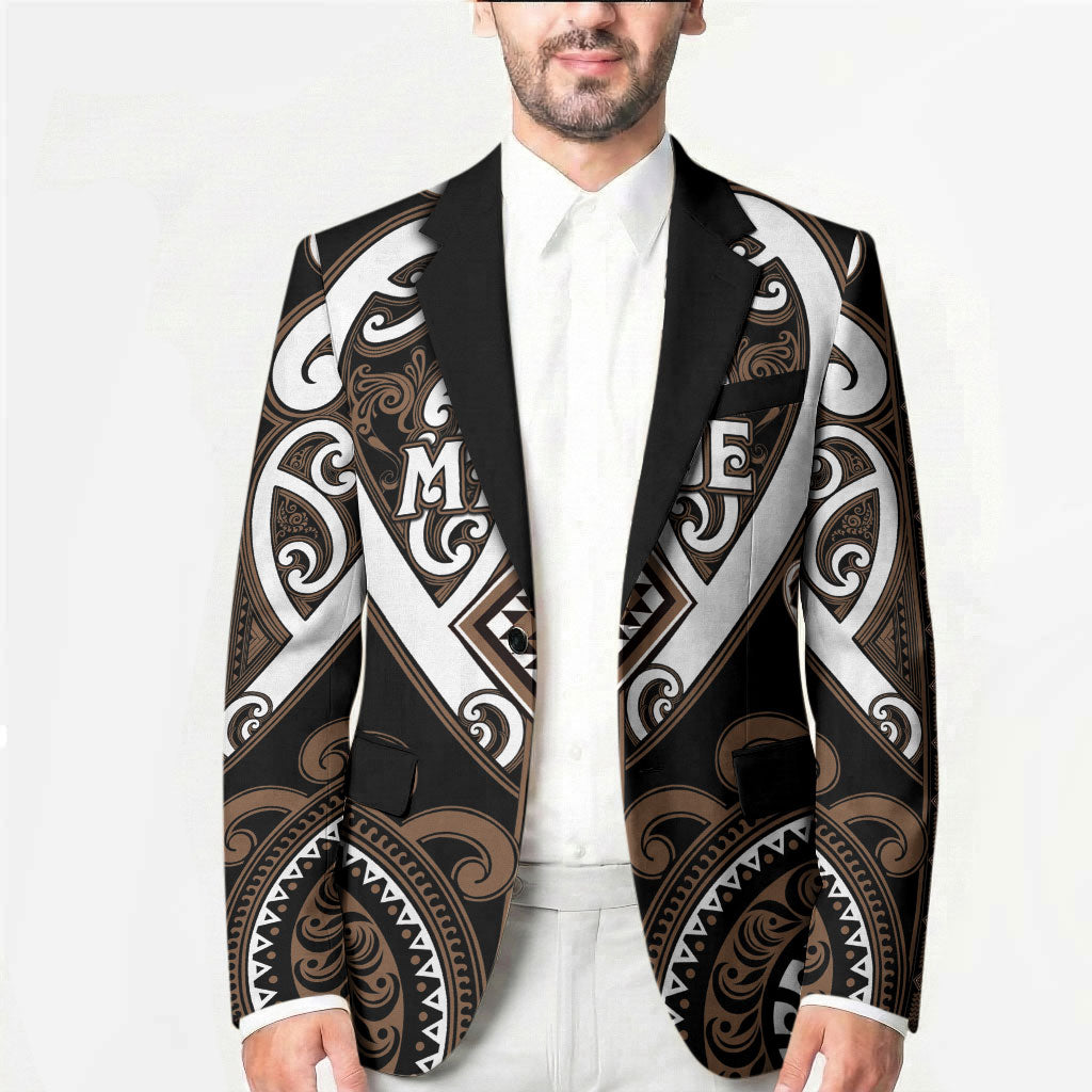 Custom Aotearoa Kati Mamoe Blazer Maori Tribal Pattern