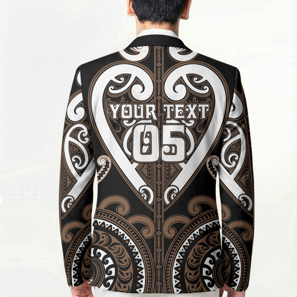 Custom Aotearoa Kati Mamoe Blazer Maori Tribal Pattern