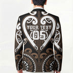 Custom Aotearoa Kati Mamoe Blazer Maori Tribal Pattern