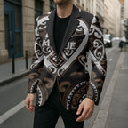 Custom Aotearoa Kati Mamoe Blazer Maori Tribal Pattern