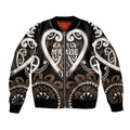 Custom Aotearoa Kati Mamoe Bomber Jacket Maori Tribal Pattern