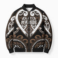 Custom Aotearoa Kati Mamoe Bomber Puffer Jacket Maori Tribal Pattern
